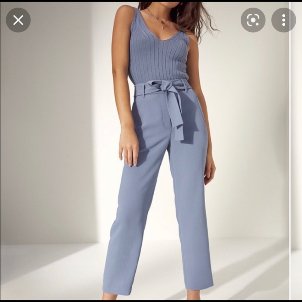 Wilfred Tie-Front Pant High-waisted belted pants